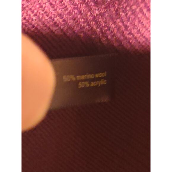 Limited merlot crewneck merino sweater - small - Picture 4 of 4